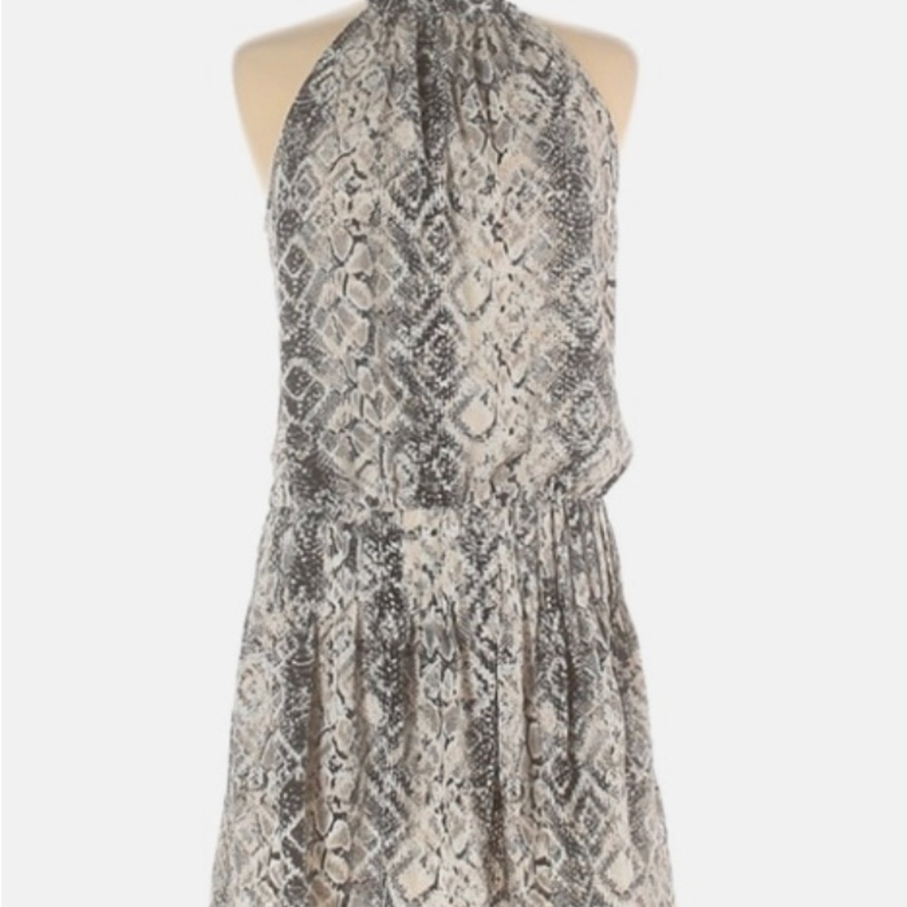 Mock Neck Snake Dress
